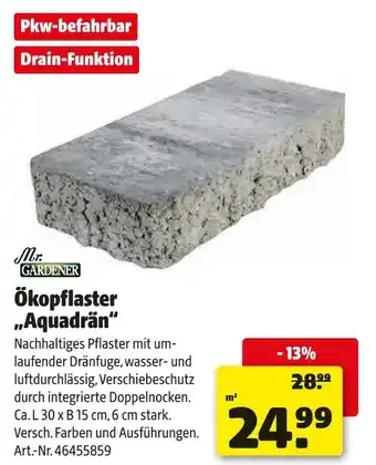 Hagebau Mr. gardener ökopflaster aquadrän Angebot