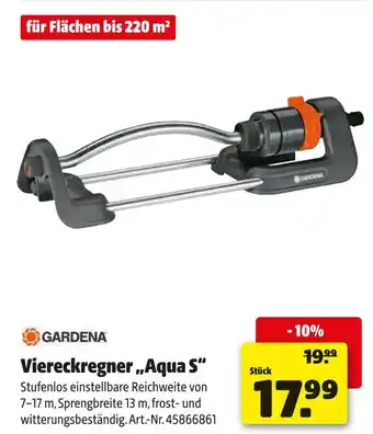 Hagebau Gardena viereckregner aqua s Angebot