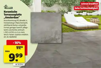 Hagebau Mr. gardener keramische terrassenplatte „amsterdam“ Angebot