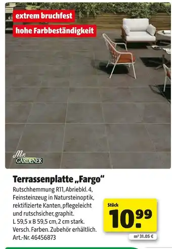 Hagebau Mr. gardener terrassenplatte „fargo“ Angebot