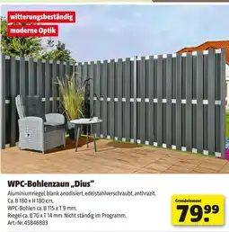 Hagebau Wpc-bohlenzaun „dius“ Angebot