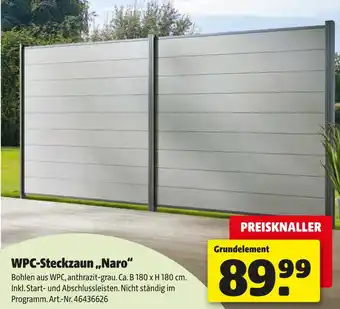 Hagebau Wpc-steckzaun „naro“ Angebot