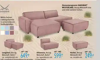Trends Möbel Sansibar elementprogramm westerland Angebot