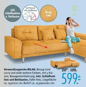 Trends Möbel Verwandlungsecke milan Angebot