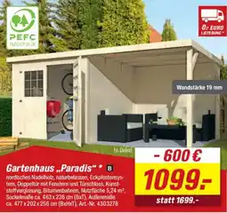 toom Baumarkt Gartenhaus ,,Paradis" Angebot