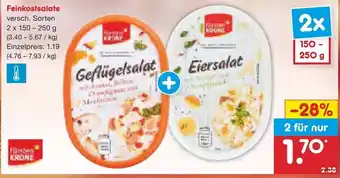 Netto Marken-Discount Feinkostsalate 2x150-250g Angebot