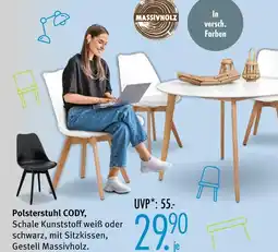 Trends Möbel Massivholz polsterstuhl cody Angebot