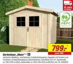 toom Baumarkt Gartenhaus „Mano" Angebot