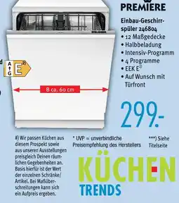 Trends Möbel Premiere einbau-geschirrspüler Angebot