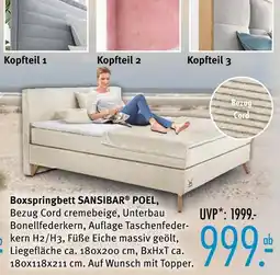 Trends Möbel Sansibar boxspringbett poel Angebot