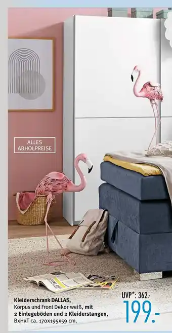 Trends Möbel Kleiderschrank dallas Angebot