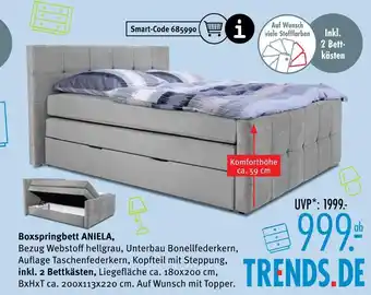 Trends Möbel Boxspringbett aniela Angebot
