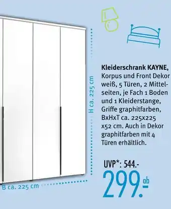 Trends Möbel Kleiderschrank kayne Angebot