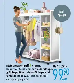 Trends Möbel Self kleiderwagen vinnie Angebot