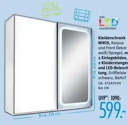 Trends Möbel Kleiderschrank mikis Angebot