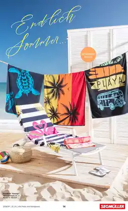 Segmüller Strandtuch flamingo Angebot