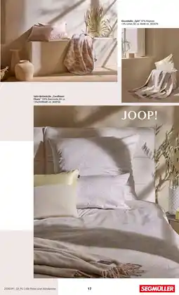 Segmüller Joop! satin-bettwäsche „cornflower charm“ oder kissenhülle „split“ Angebot