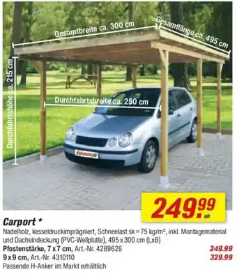 toom Baumarkt Carport Angebot