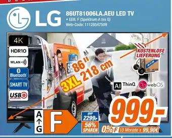 Expert Lg 86ut81006la.aeu led tv Angebot