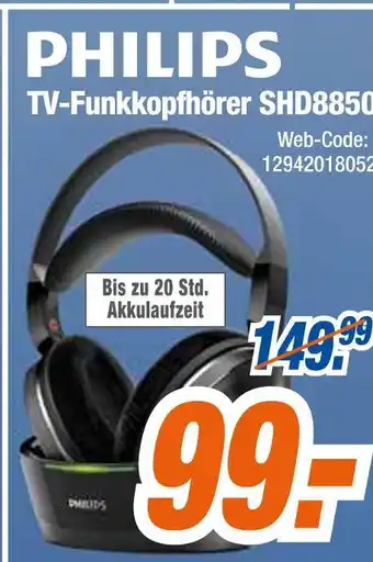 Expert Philips tv-funkkopfhörer shd8850 Angebot