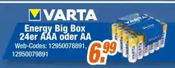 Expert Varta energy big box 24er aaa oder aa Angebot