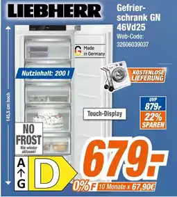 Expert Liebherr gefrierschrank gn 46vd25 Angebot