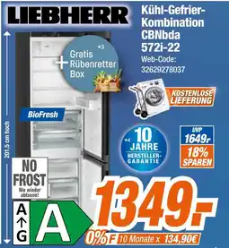 Expert Liebherr kühl-gefrier-kombination cbnbda 572i-22 Angebot