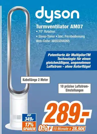 Expert Dyson turmventilator am07 Angebot
