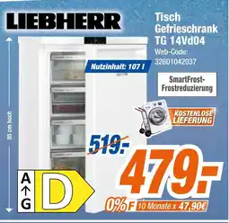 Expert Liebherr tisch gefrierschrank tg 14vd04 Angebot