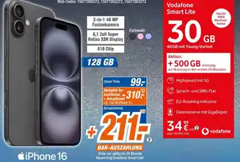 Expert Apple smartphone iphone 16 Angebot