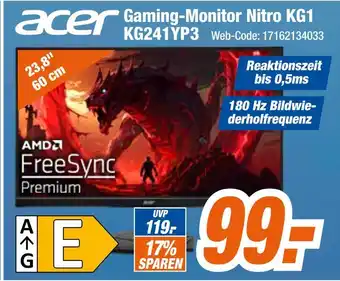 Expert Acer gaming-monitor nitro kg1 kg241yp3 Angebot