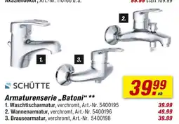 toom Baumarkt Schütte waschtischarmatur Angebot