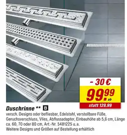 toom Baumarkt B duschrinne Angebot