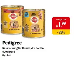 Das Futterhaus Pedigree nassnahrung Angebot