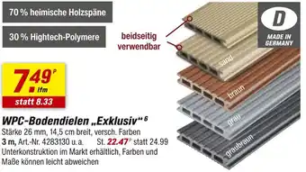 toom Baumarkt Wpc-bodendielen „exxklusiv“ Angebot