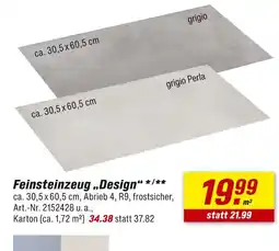 toom Baumarkt Feinsteinzeug design Angebot