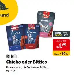 Das Futterhaus Rinti chicko oder bitties Angebot