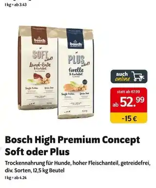Das Futterhaus Bosch bosch high premium concept soft Angebot
