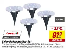 toom Baumarkt Toom solar-bodenstrahler-set Angebot