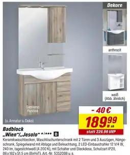 toom Baumarkt Sanremo rustico badblock „wien“/„jesolo“ Angebot