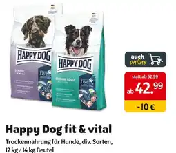 Das Futterhaus Happy dog fit & vital Angebot