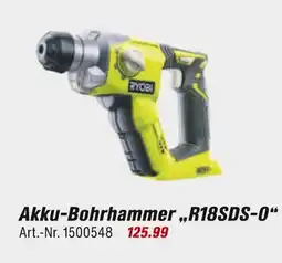 toom Baumarkt Ryobi akku-bohrhammer „r18sds-o“ Angebot