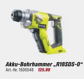 toom Baumarkt Ryobi akku-bohrhammer „r18sds-o“ Angebot