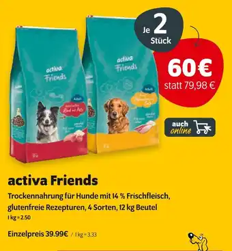 Das Futterhaus Activa friends trockennahrung für hunde Angebot