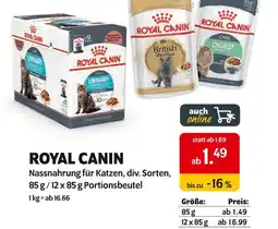 Das Futterhaus Royal canin nassnahrung für katzen Angebot