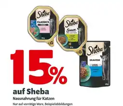 Das Futterhaus Sheba nassnahrung für katzenclassics mit lachs in sauce Angebot