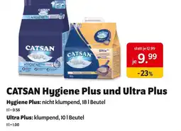 Das Futterhaus Catsan hygiene plus oder ultra plus Angebot