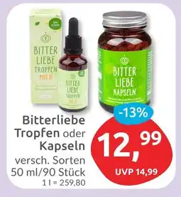 Budni Bitterliebe bitterliebe tropfen oder kapseln Angebot