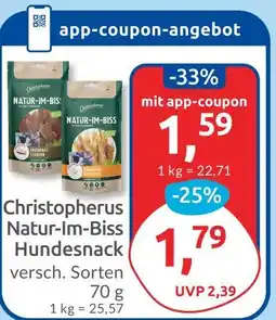 Budni Christopherus natur-im-biss hundesnack Angebot