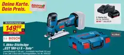 toom Baumarkt BOSCH Akku-Stichsäge ,,GST 18V-LI S - Solo" Angebot